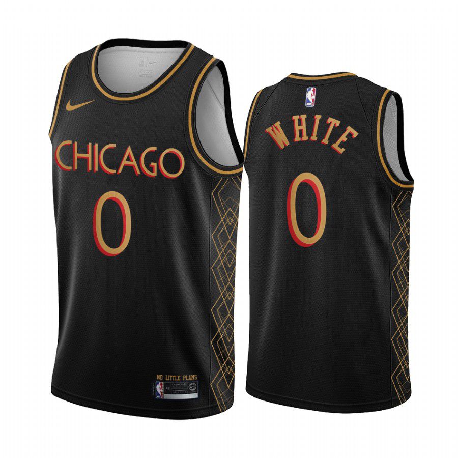 Men Chicago Bulls #0 coby white black motor city edition no little plans 2020 nba jersey->chicago bulls->NBA Jersey